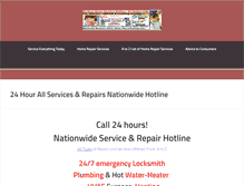 Tablet Screenshot of 247repairservicehotline.com